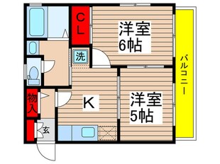 メゾン菊富士Ａの物件間取画像